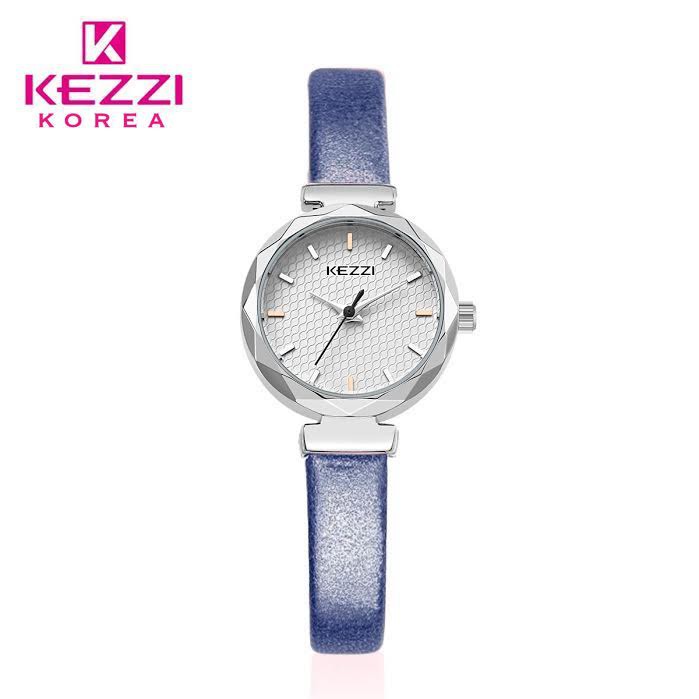 Kezzi Korea 1575 - Jam Tangan Fashion Wanita - Biru - Model Analog