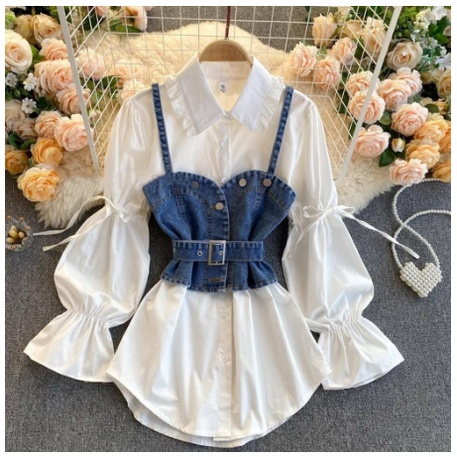 PURKA TOP - GROSIR BAJU MURAH - BLOUSE WANITA - BLOUSE POLKADOT - BLOUSE KOREA - ATASAN WANITA