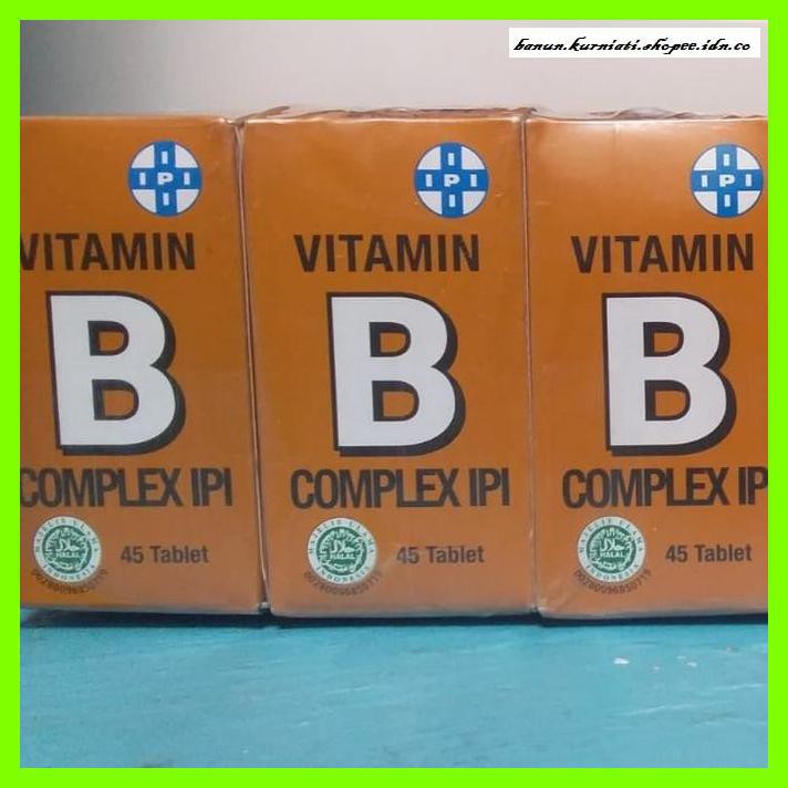 Jual VITAMIN-B- VITAMIN IPI B COMPLEX ISI 45 TABLET -TUBUH-SEHAT ...