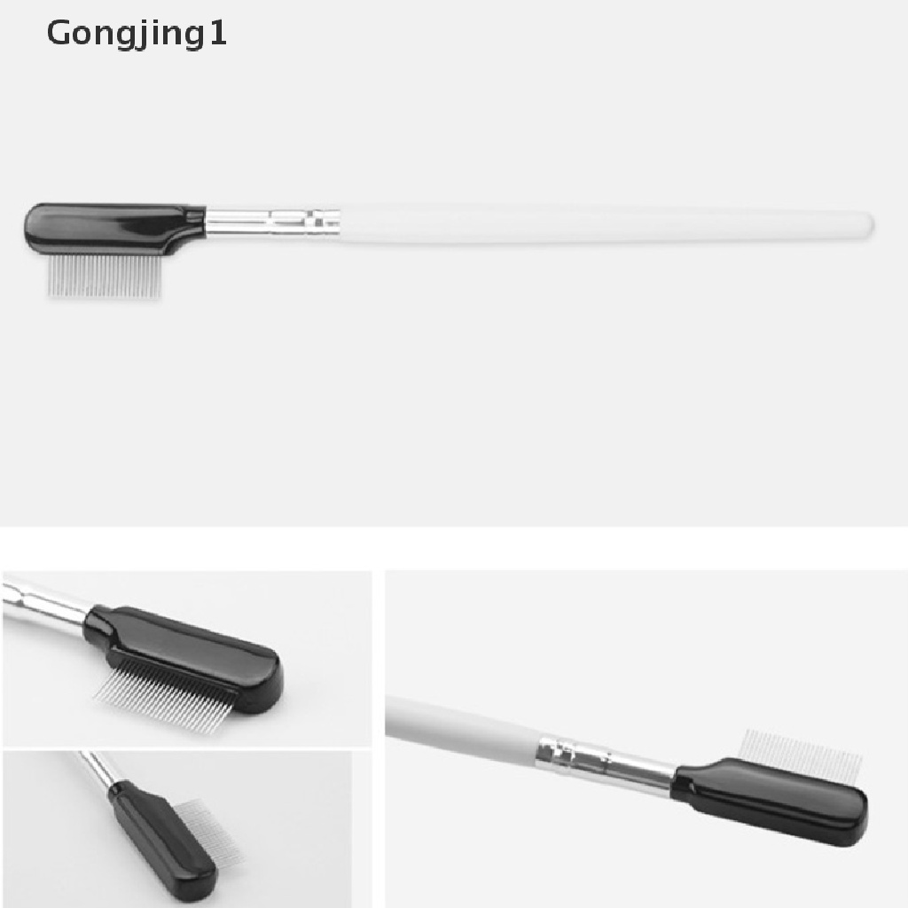 Gongjing1 Sisir Alis / Bulu Mata Bahan Stainless Steel Untuk Makeup / Kosmetik Wanita