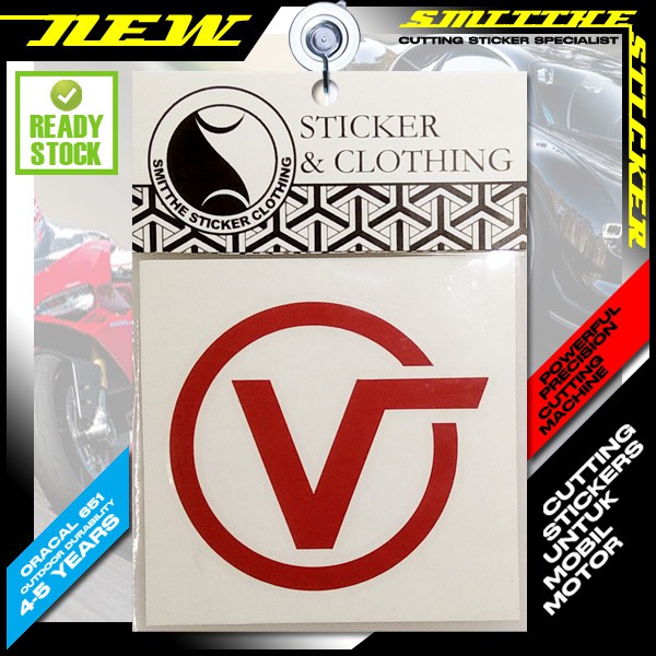 Stiker Vans Logo Bulat Cutting Sticker untuk Aksesoris Motor Mobil