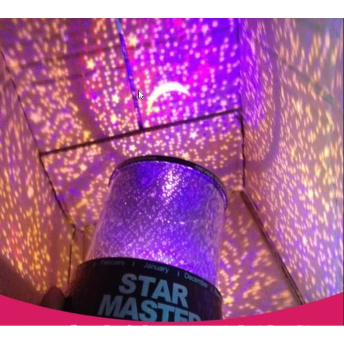 Lampu Tidur Unik LED Proyektor Luar Angkasa Cahaya BINTANG-BINTANG