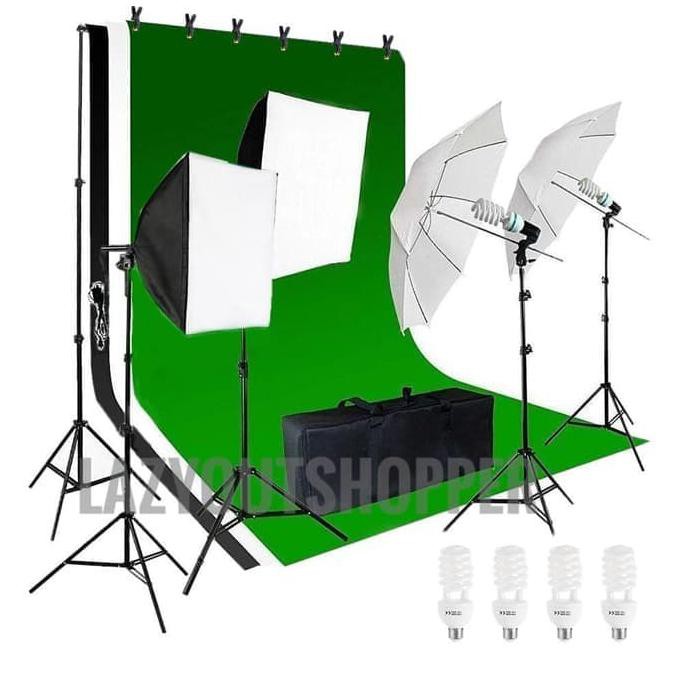 TERLARIS-PRODUK PAKET LIGHTING STUDIO FOTO PROFESIONAL