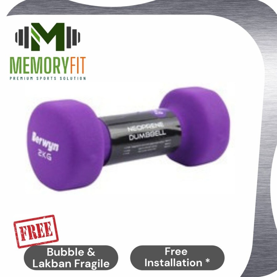 BERWYN NEOPRENE 2 KG DUMBELL / DUMBBELL / BARBELL