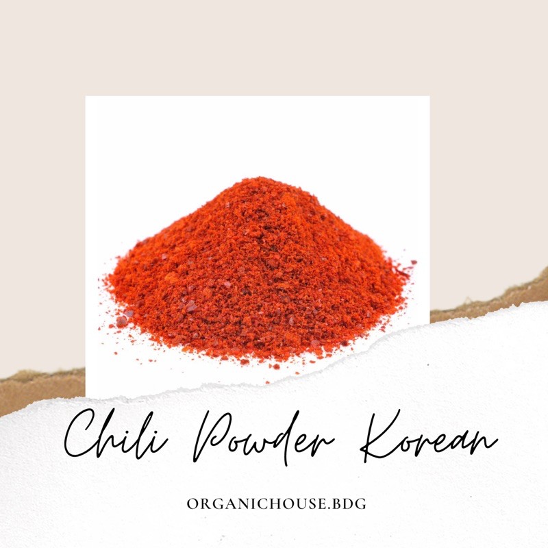 

korean chili powder/ bubuk cabe korea/ bubuk cabai 25 gram, 50gram, 100gr