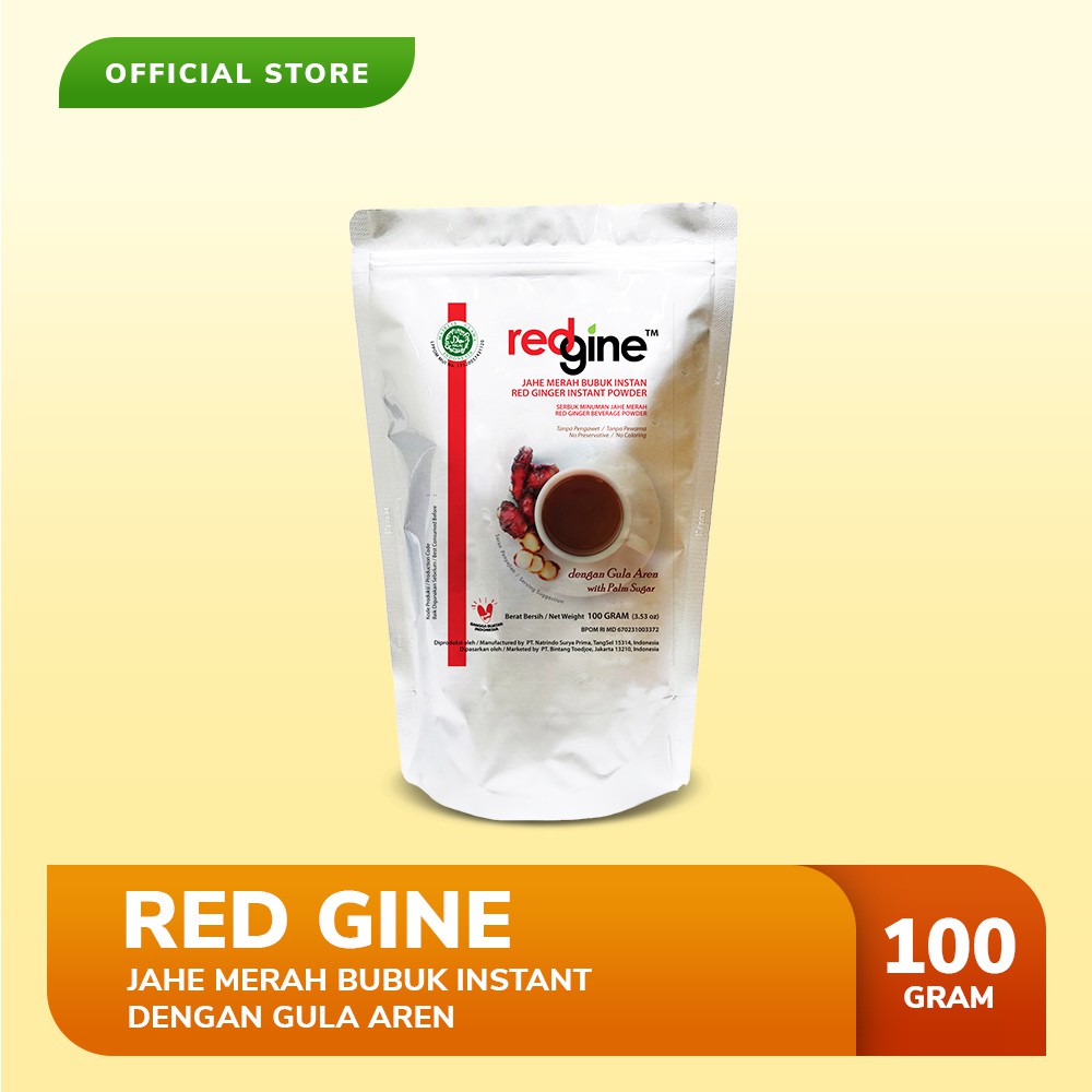 

Jahe Merah Bubuk Instan dengan Gula Aren - Redgine (100 gram)