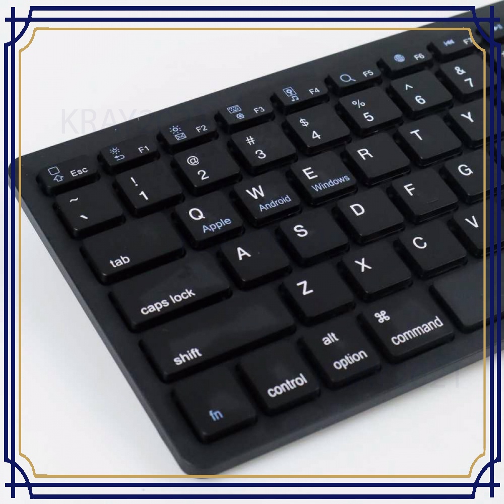 Taffware Ultra Slim Bluetooth Keyboard iOS Android PC KB015