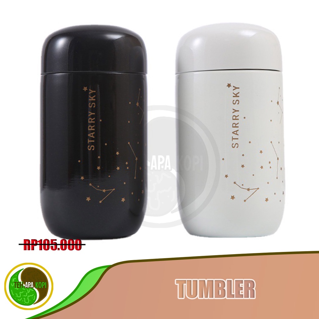 TERMOS TUMBLER BOTOL AIR MINUM TEH KOPI STARRY SKY STAINLESS 200 ML