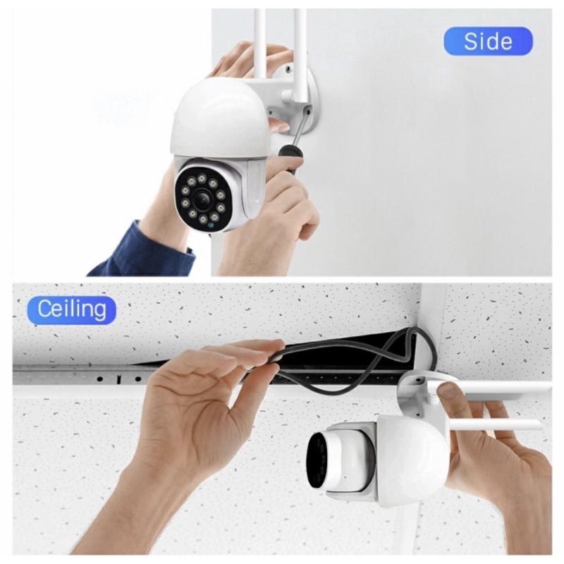 CCTV IP CAMERA V380PRO OUTDOOR 8MP FULL HD 1080P SMART WIFI CCTV CAMERA WATERPOOF ANTI AIR