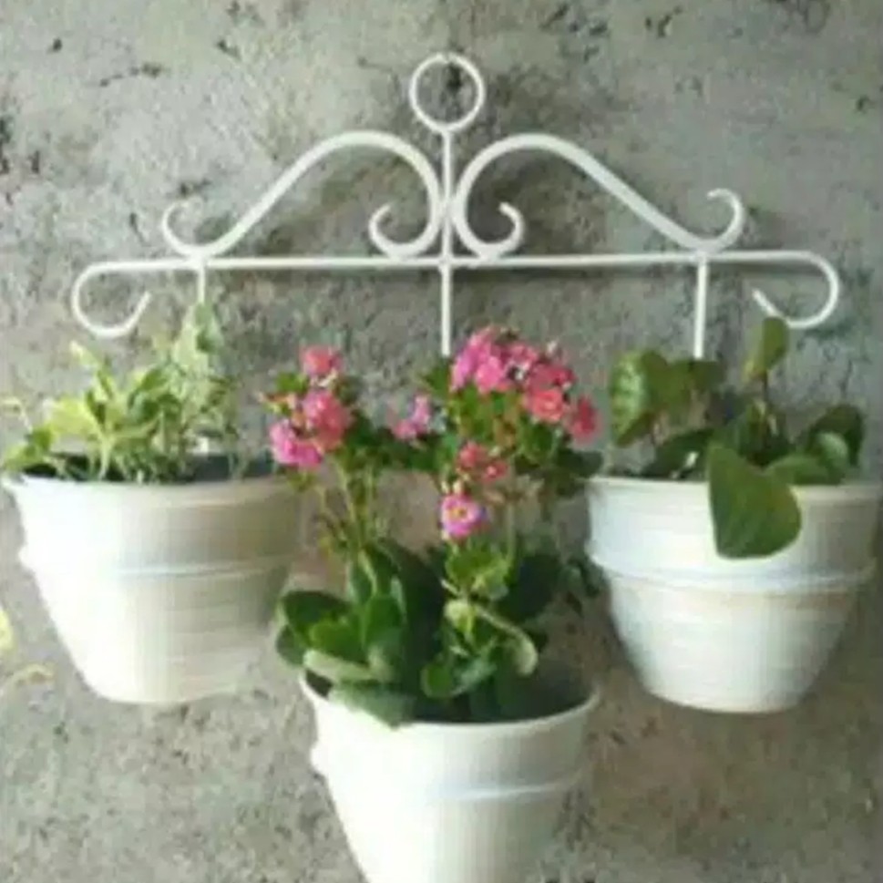 Rak bunga besi bersusun rak bunga susun dinding
