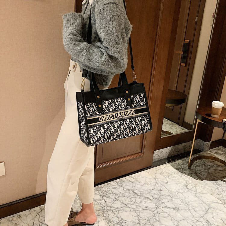 BJ57574 (2IN1) - BLACK/GRAY - TAS HANDBAG JINJING SLEMPANG KEKINIAN TAS WANITA FASHION IMPORT MODIS ELEGAN TERMURAH TERLARIS TERBARU BAGSTORE JAKARTA TAS BATAM ZCJ2056 CR7574 LT2052
