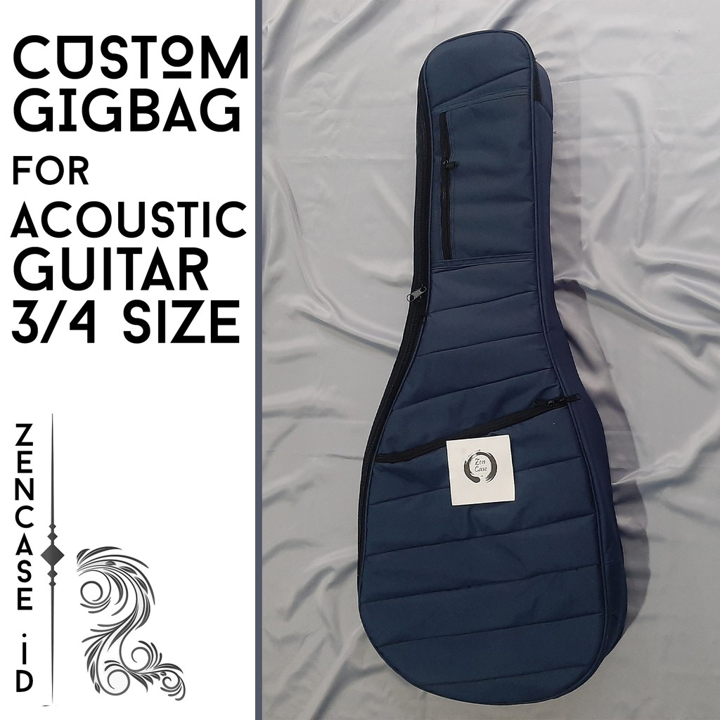 Custom Gigbag Tas Gitar Ukuran 3/4