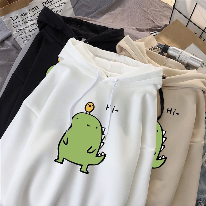 SWEATER HOODIE WANITA CUTE MONSTER - ATASAN KEKINIAN PREMIUM