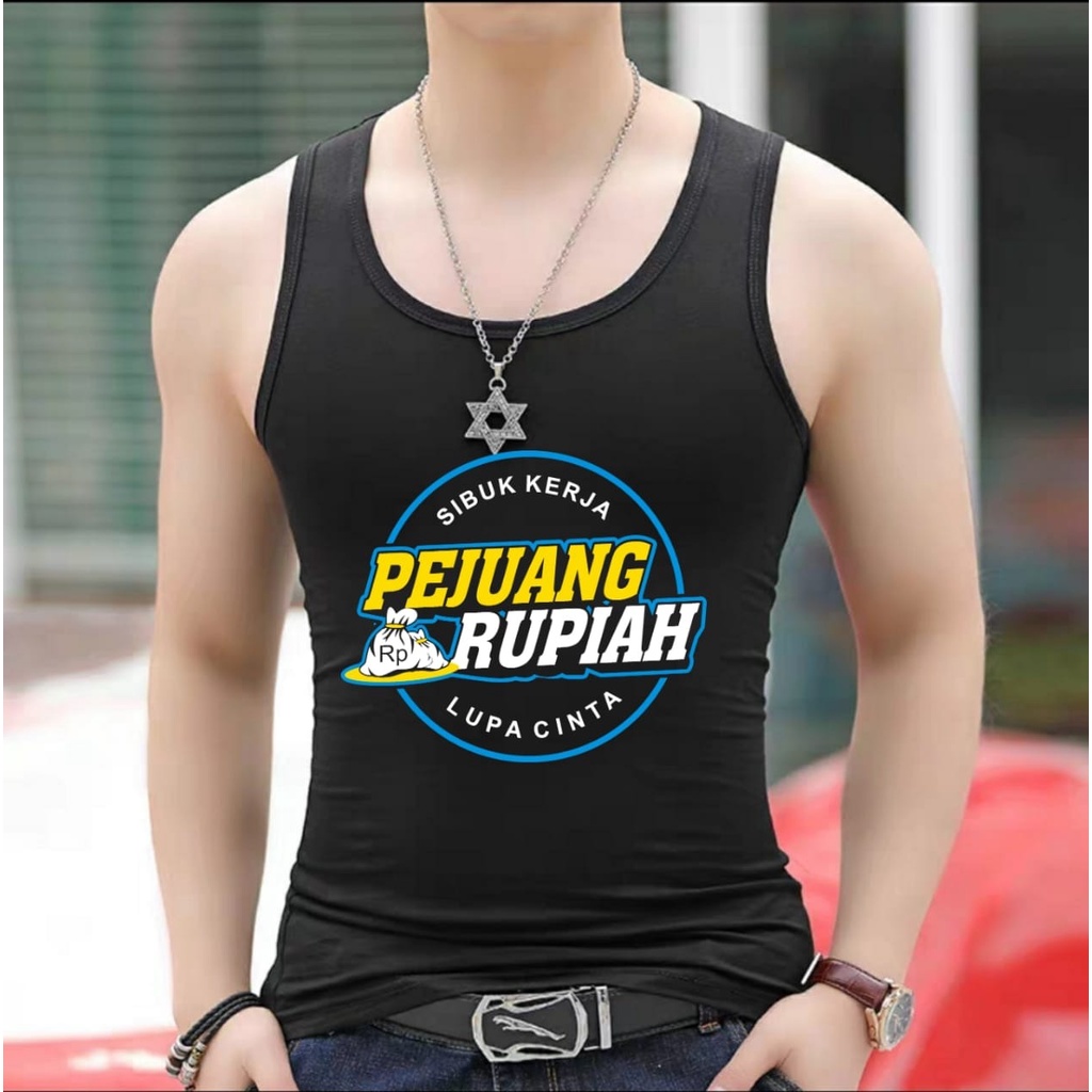 DS - Singlet PEJUANG RUPIAH / singlet baru / singlet polos / singlet pria / singlet laris