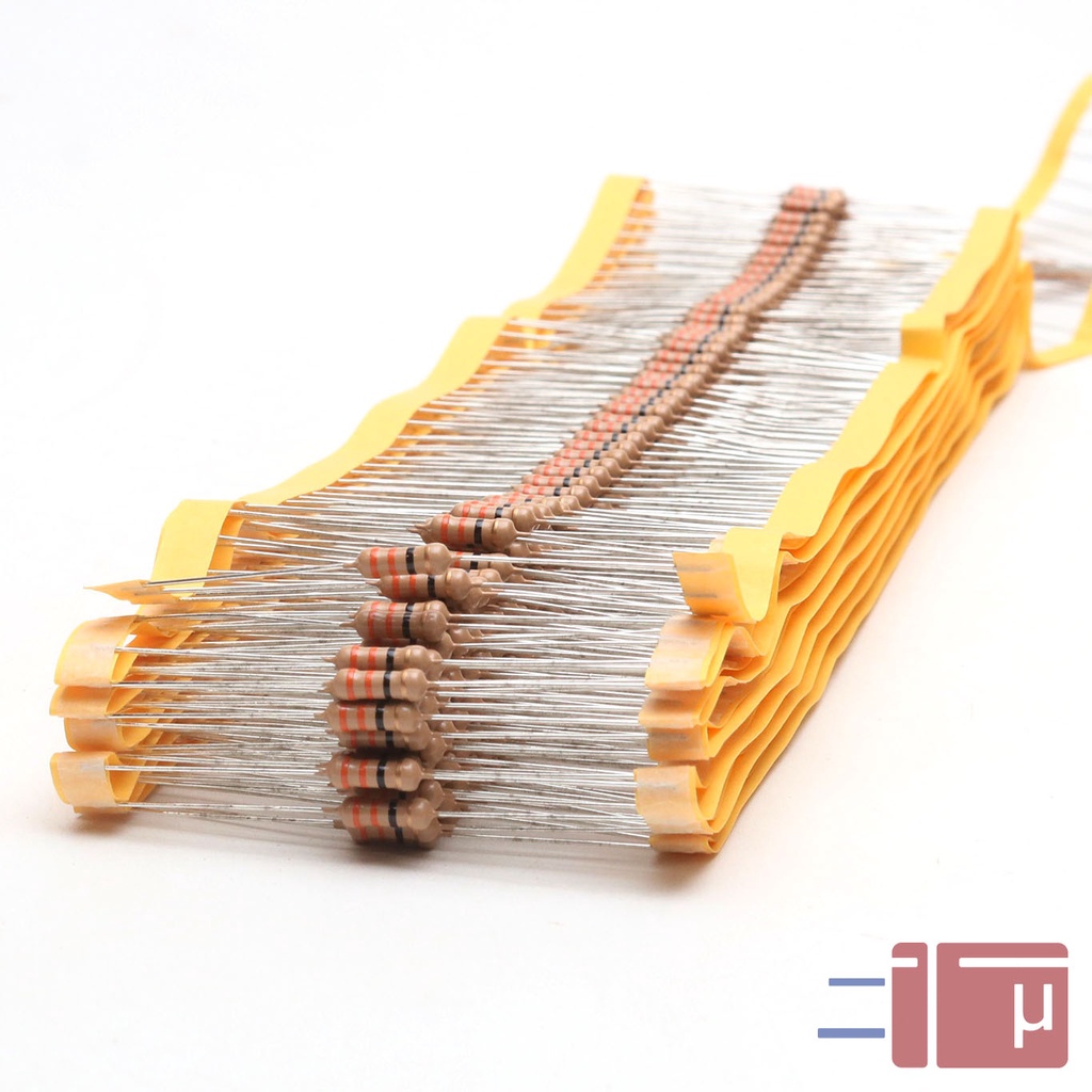 x10 Resistor 33R 33 Ohm 1/2W Karbon 5% Taiwan Kaki Tembaga