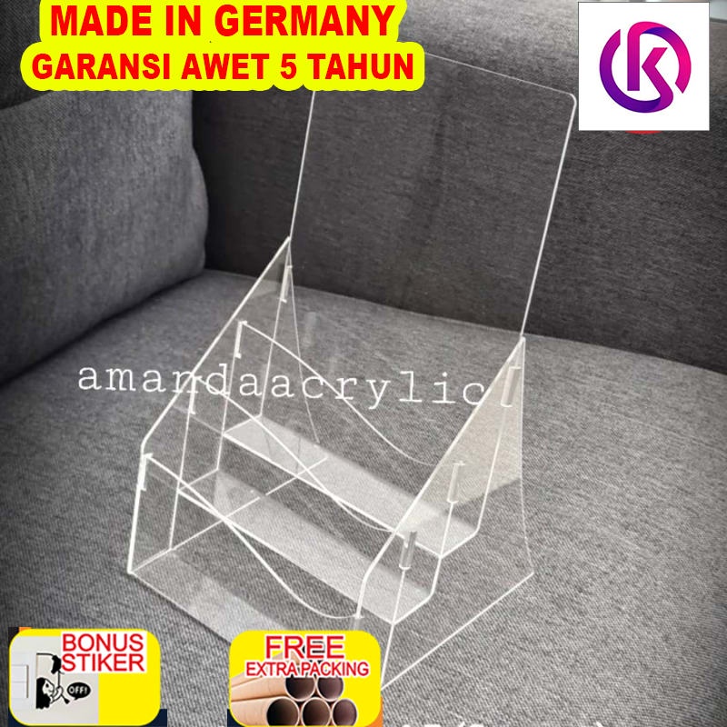 

Promo Tempat brosure acrylic 2mm ukuran A5 (3susun)