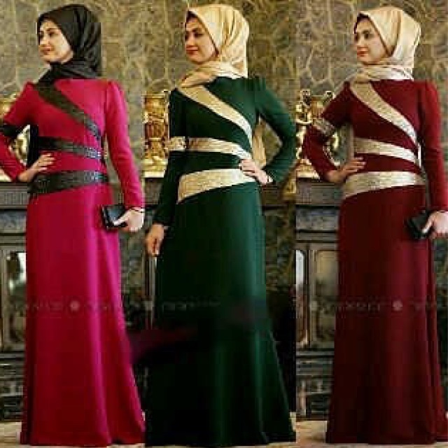 Dress sequin selendang