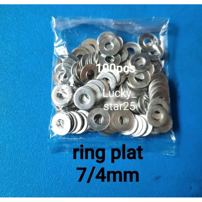 Ring Plat 7 (4mm) Isi 100 Pcs