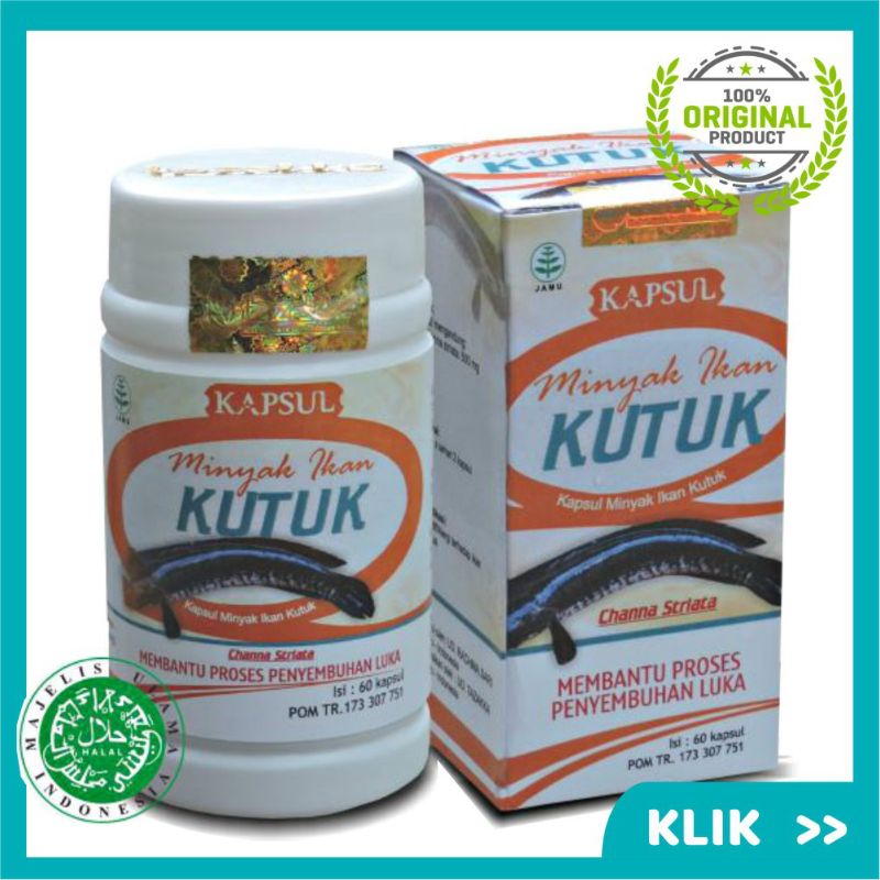 

MINYAK IKAN KUTUK ORIGINAL TAZAKKA isi 30. Mempercepat Proses Penyembuhan luka