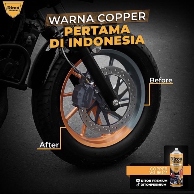 Cat Semprot Diton Premium 400cc - VG 9614 Copper