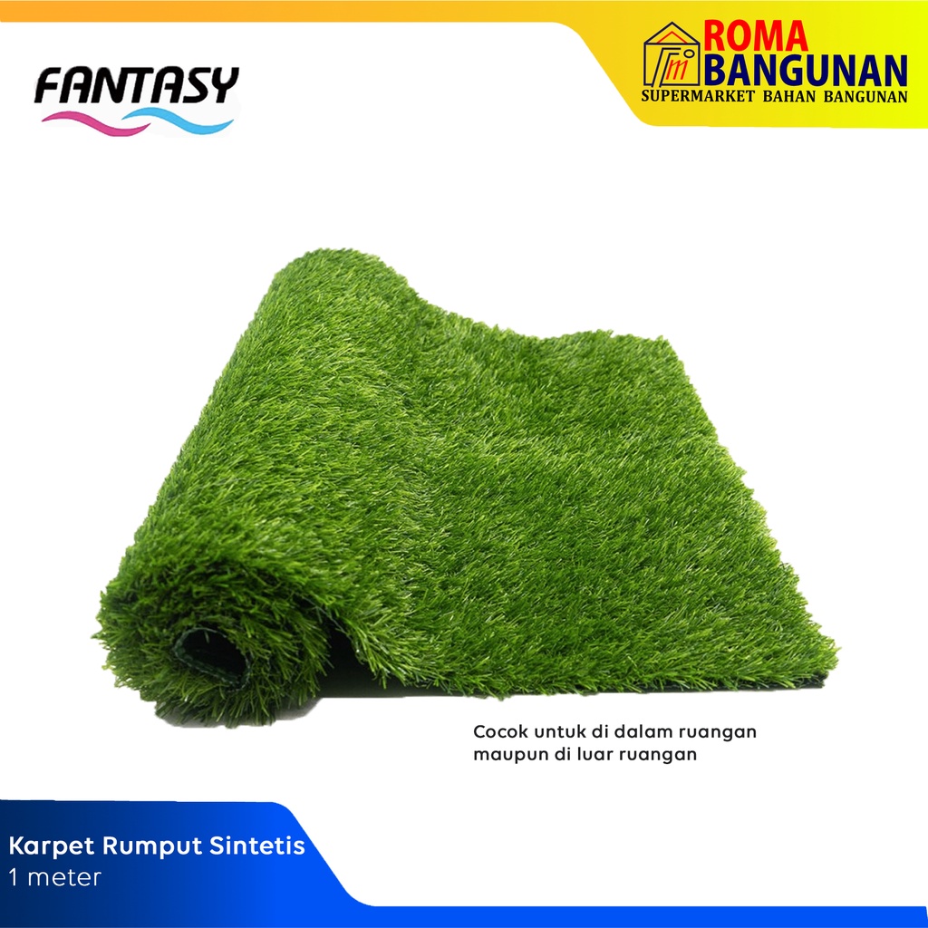 Fantasy Karpet Rumput Palsu / Rumput Sintetis / Artificial Grass 1mx2m