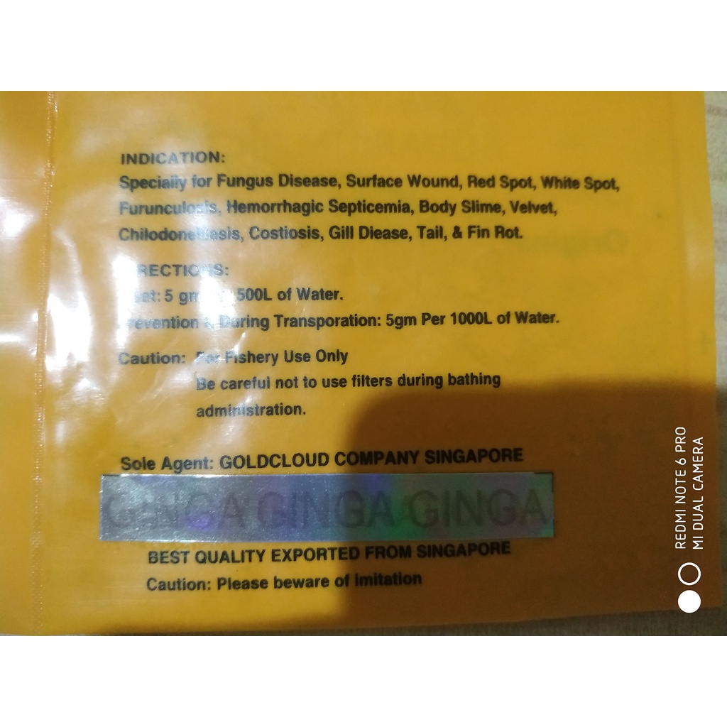 Obat Ikan Pomate Ginga Ginga Ginga Galaxy International Arwana Koi Cichlid Pomade Pomet hologram ori