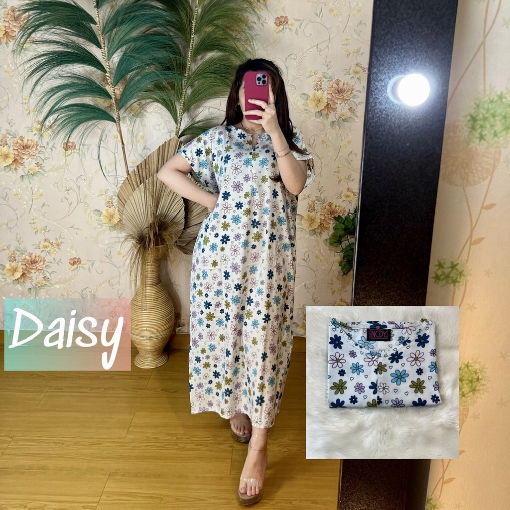 PART1 NCDY HOMEWEAR DASTER PANJANG SEMATA KAKI LD 130cm BUSUI FRIENDLY JUMBO-Daisy