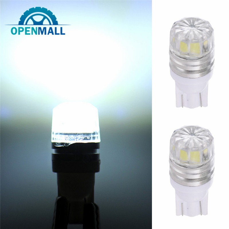 2Pcs Bola  Lampu  LED T10 5050 5SMD Warna  Putih  untuk 