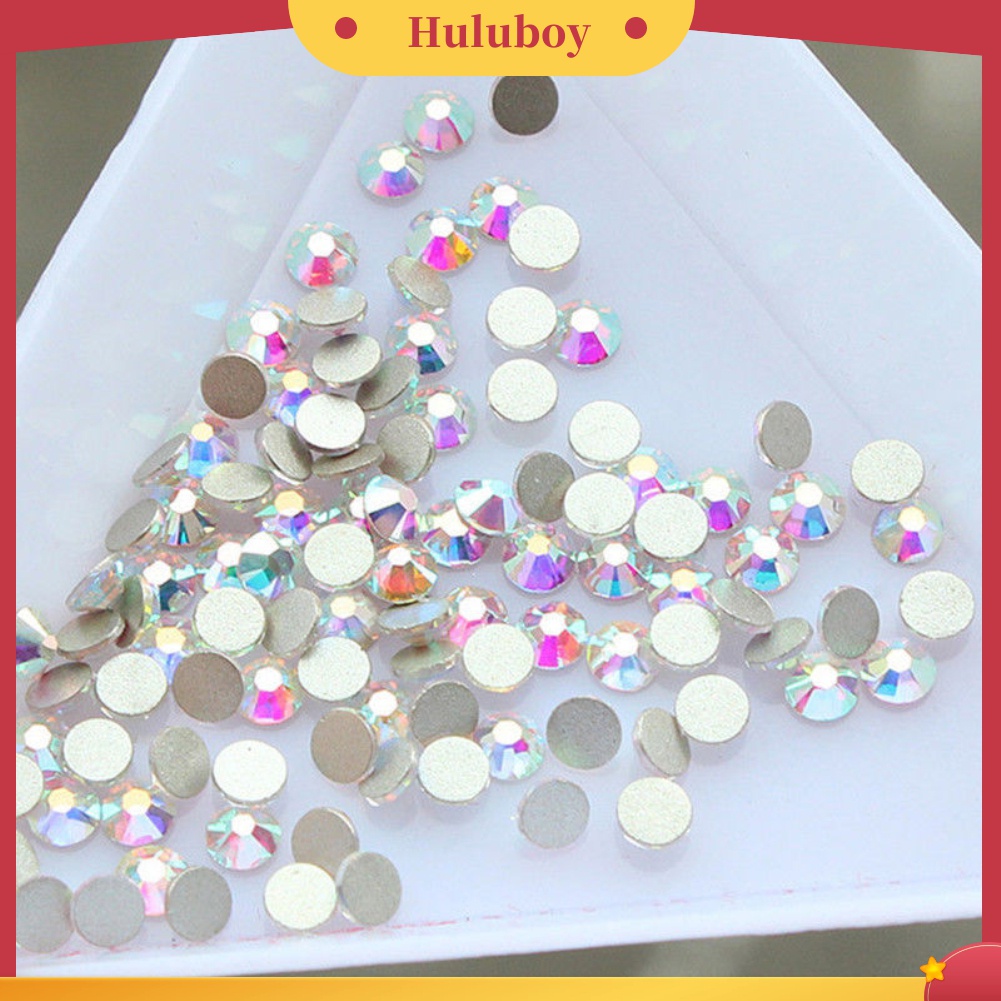 Huluboy Huluboy♡ Stiker Berlian Imitasi Glitter 3D Untuk Dekorasi Nail Art DIY