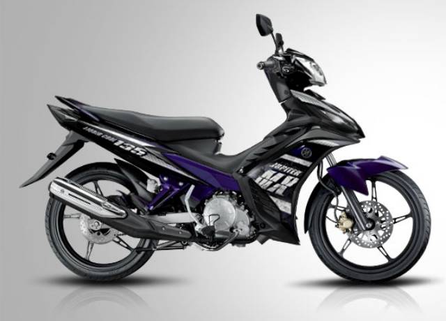 stiker striping motor yamaha Jupiter  mx new 135 2013 hitam full list body standar terbaik termurah