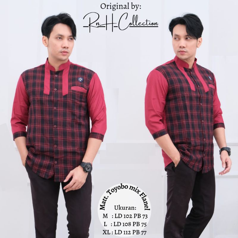 KOKO KURTA DEWASA / KOKO KURTA PAKISTAN / BAJU KOKO DEWASA / KOKO DEWASA LENGAN 3/4 / BAJU KOKO FLAN