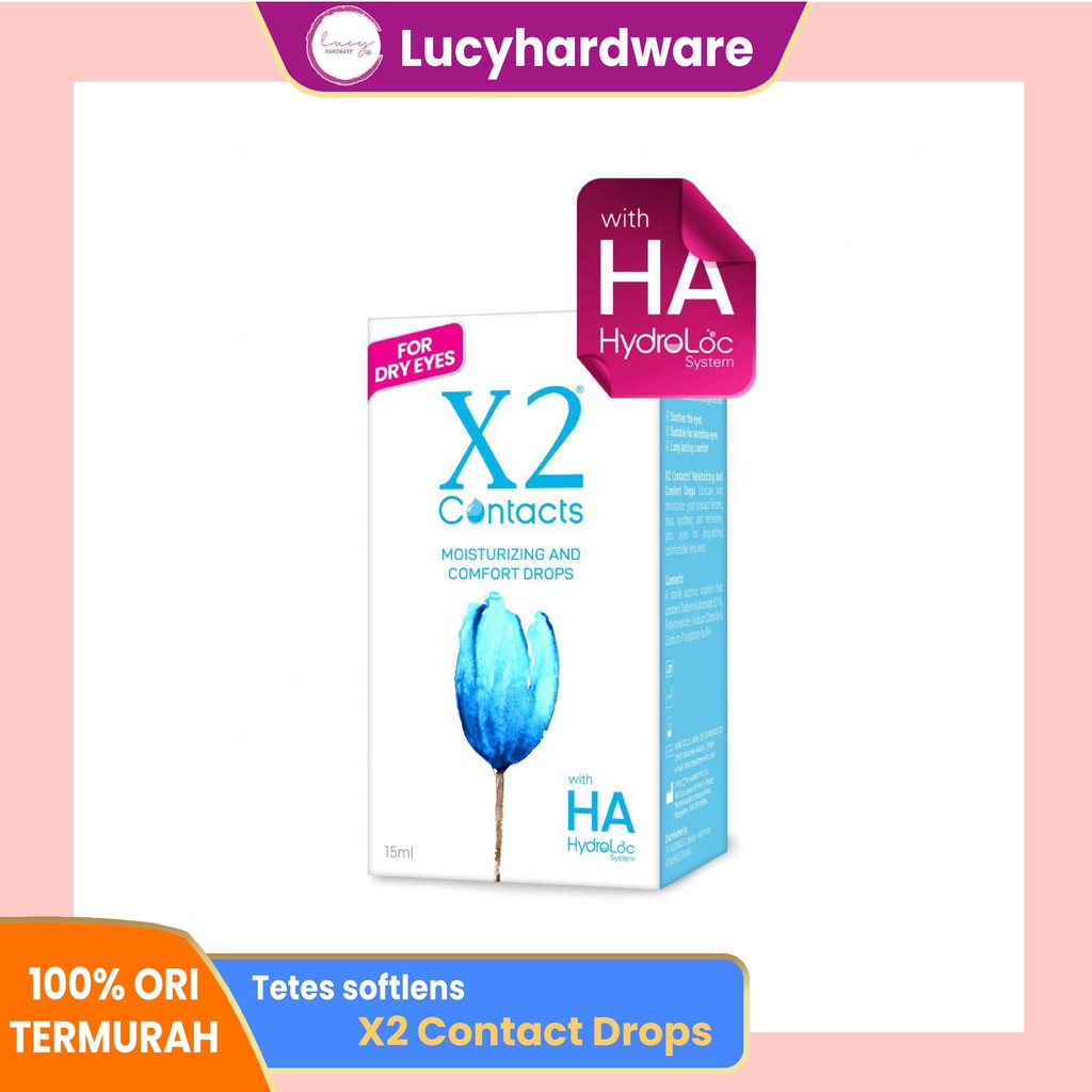 X2 Contact 15ml Eye Drops Tetes Softlens