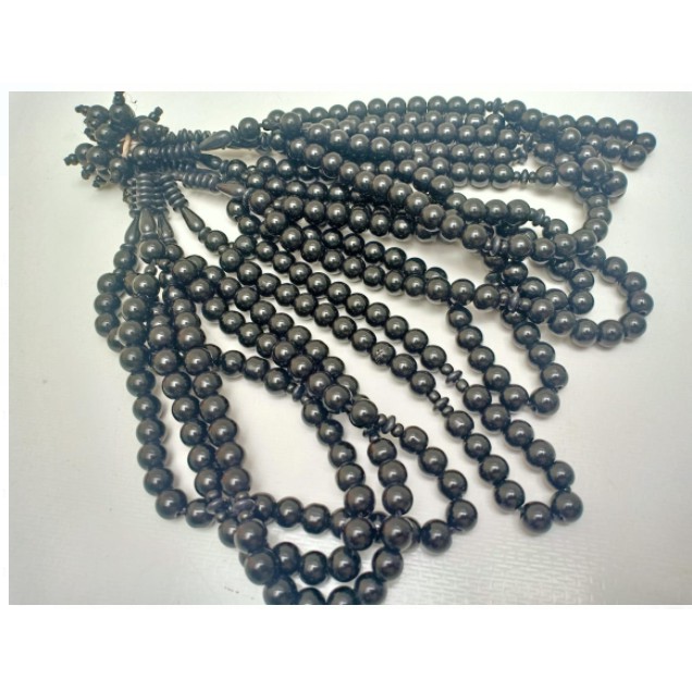 TASBIH BATU LIMBAD 10MM 33 BUTIR HITAM