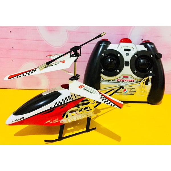 Mainan Remote Control RC Helicopter HX703 Edukasi Helikopter Radio Kontrol Edukatif