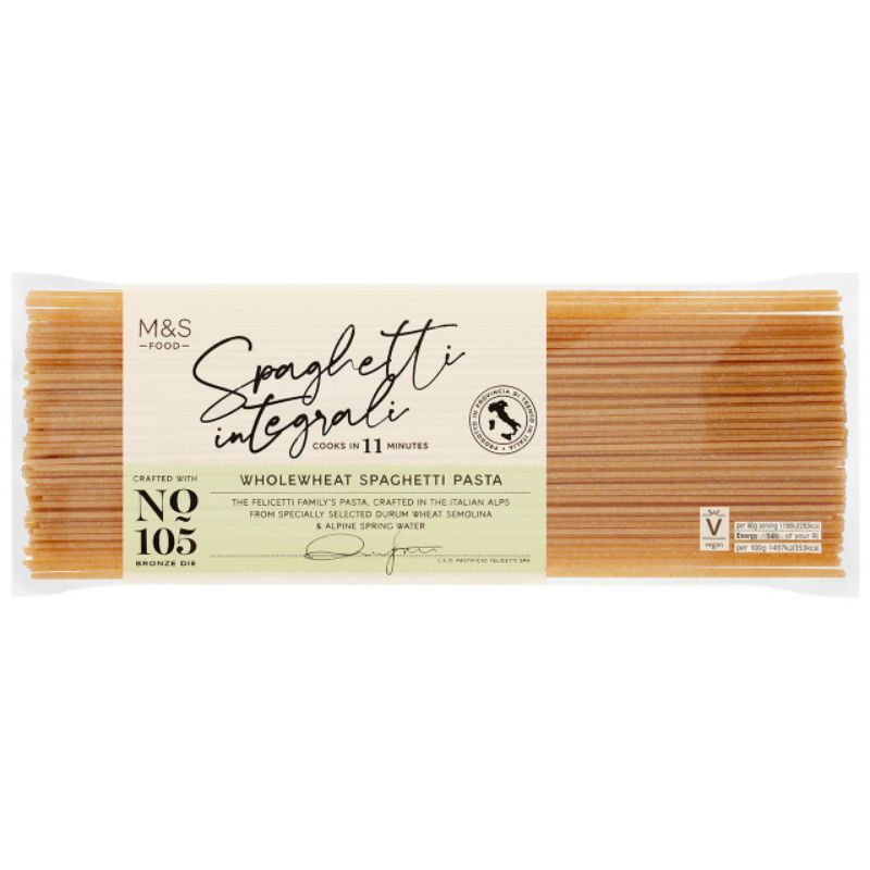 

MARKS & SPENCER Wholewheat Spaghetti Pasta 500g