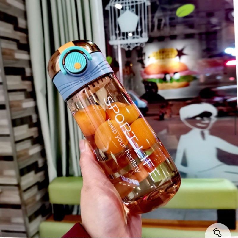 BOTOL MINUM SPORT LIFE INFUSER WATER 520 ML ( 925 ) / BOTOL OLAH RAGA KANTOR DAN SEKOLAH BPA FREE MATERIAL FOOD GRADE