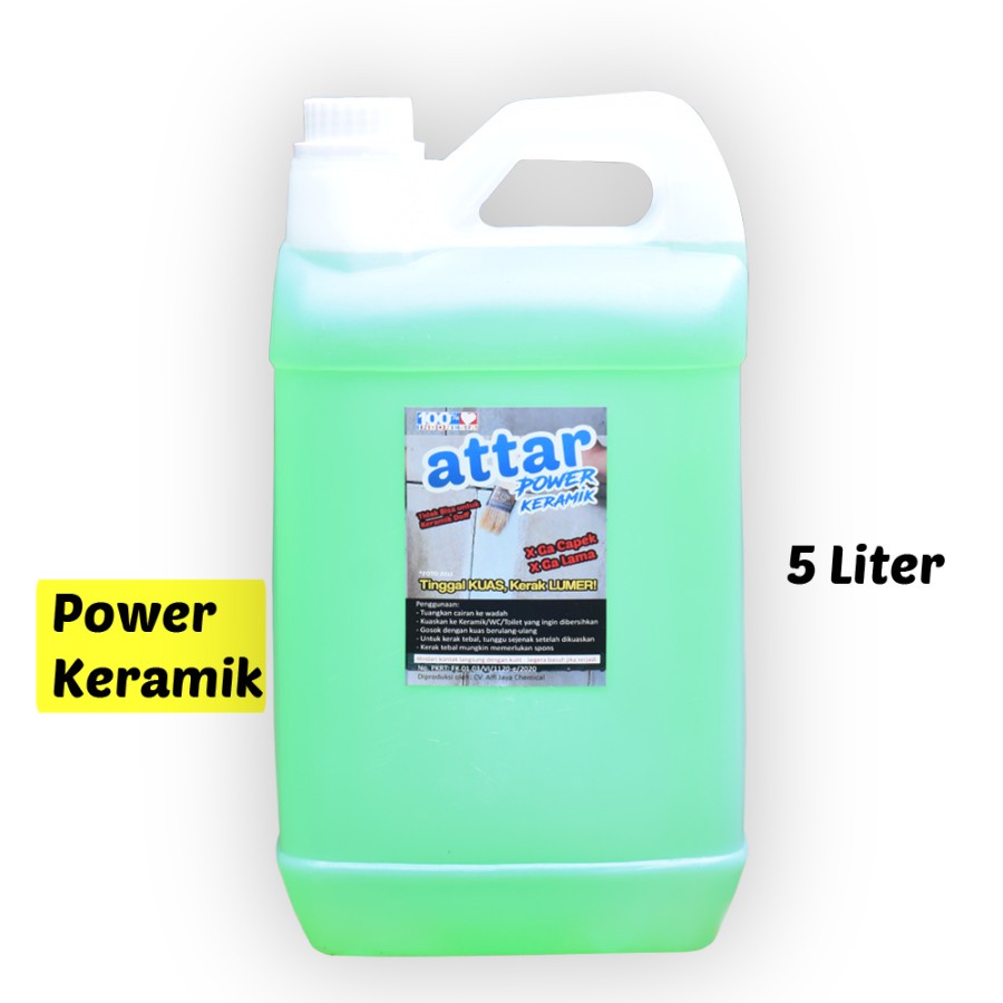 ATTAR Power Pembersih Kamar Mandi 5 Liter - Pembersih Kerak Kamar Mandi Ampuh, Keramik / Toilet / WC