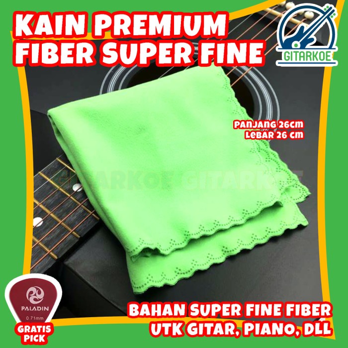 Kain Pembersih Gitar Piano Bahan Superfine Fiber Premium