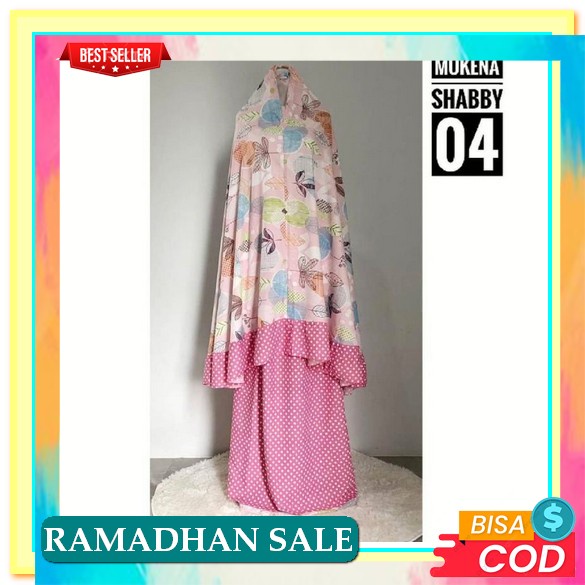 Peralatan Sholat Wanita Mukena Dewasa Freetas Hyget Variasi： Random Warna, Hitam, Navy, Maroon, Dust