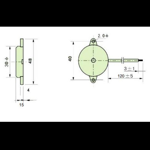 BUZZER PIEZO ELECTRIC ALARAM MOTOR MOBIL BIS TRUK DC 3V - 24V SFM-27-I BUSER CONTINUOUS BESAR PUTIH