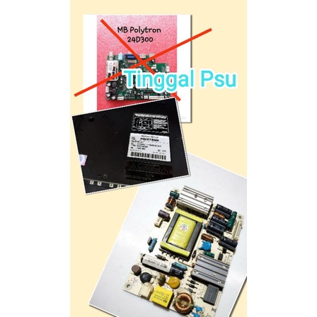 SPAREPART TV LED PSU POLYTRON 24D300