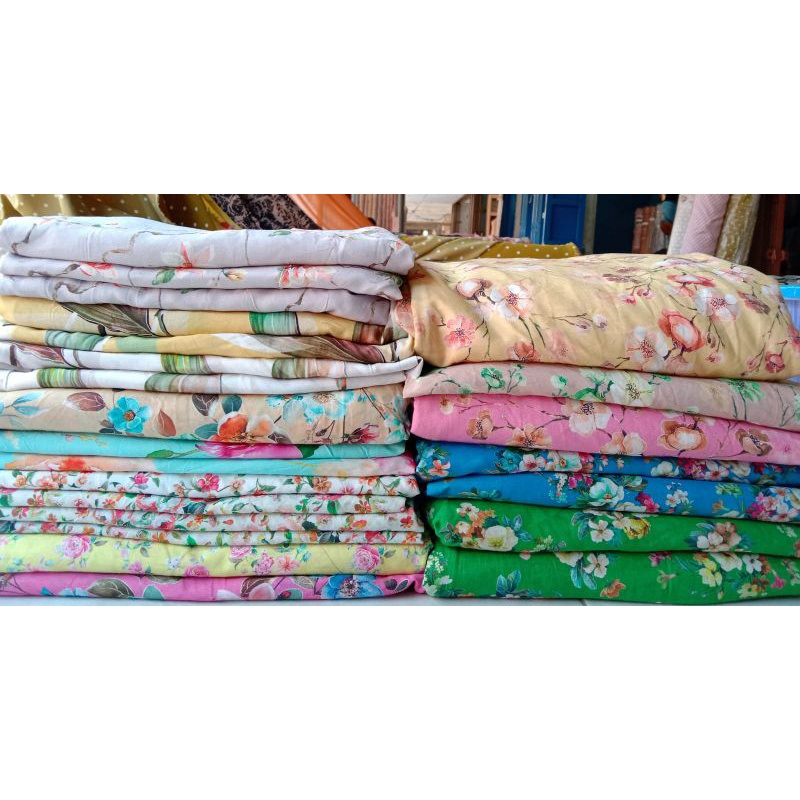 NEW~Kain Rayon Katun Digital Motif Kiloan / Toko Rizwan