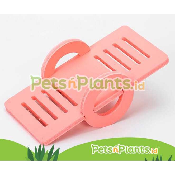 Mainan Hamster Aksesoris Kandang Kayu Ecoboard Jungkat Jungkit Seesaw