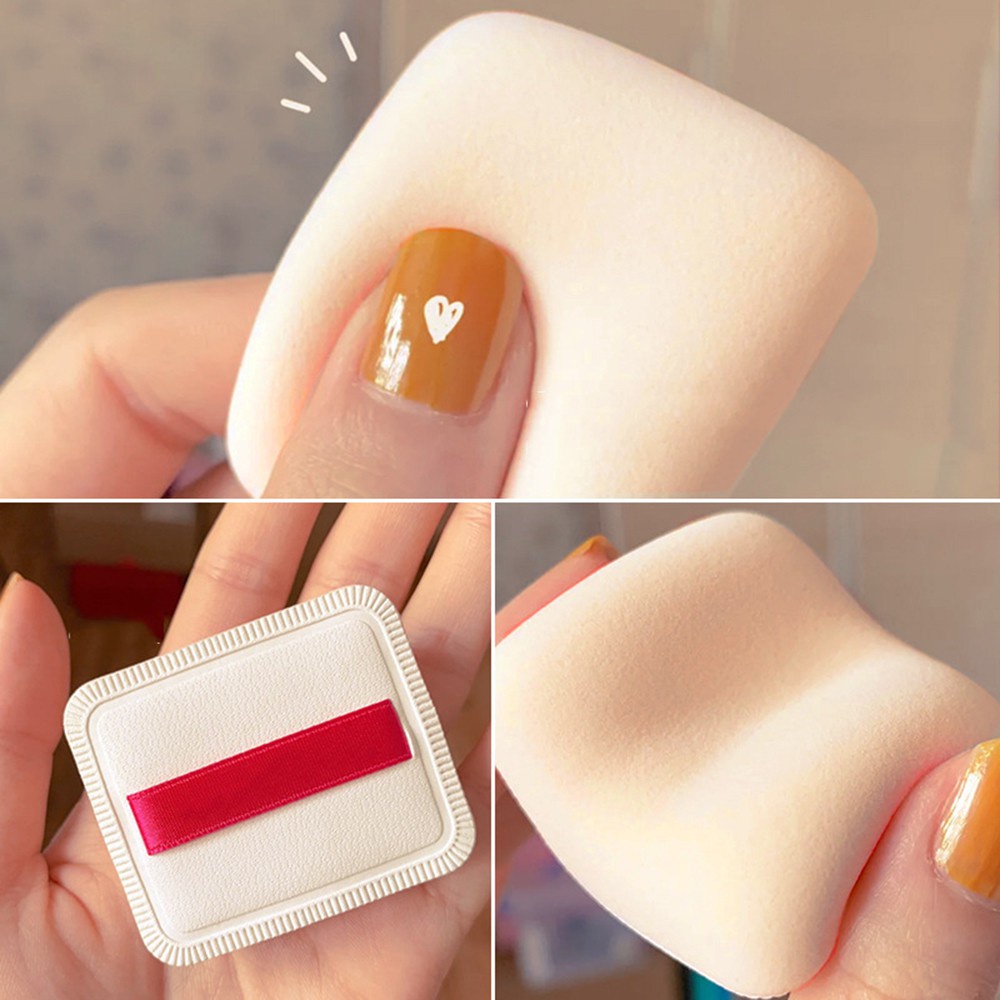 【COD Tangding】Marshmallow Powder Puff Sponge Soft Toast Powder Puff Small Pillow Square Round Shape