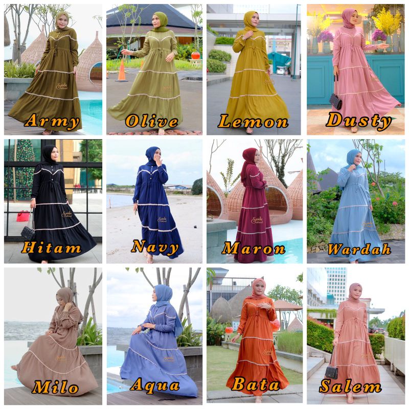 SAVAYA DRESS BY SAIDE OFFICIAL/DRESS TEBARU/DRESS ORIGINAL SAIDE OOFICIAL
