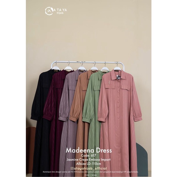 Madeena dress gamis original attaya hijab