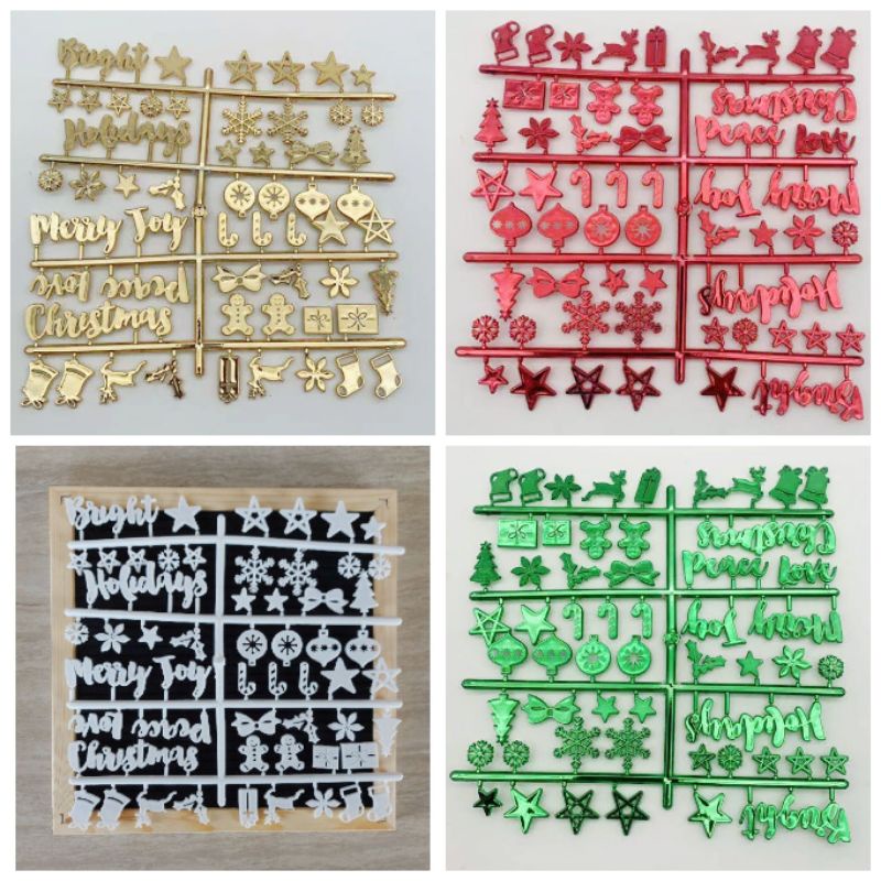 Christmas letter for letter board baby announcement board