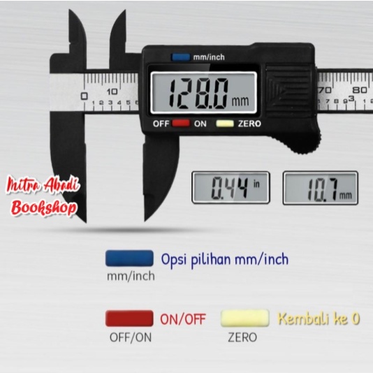 Jangka Sorong / Carbon Fiber Composites Digital Sigmat Caliper