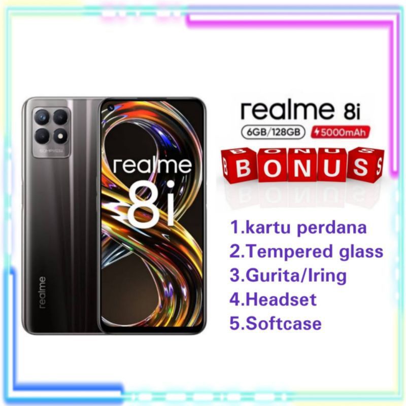 REALME 8 PRO NFC 8/128 &amp; REALME 8i 6/128 NEW GARANSI RESMI REALME