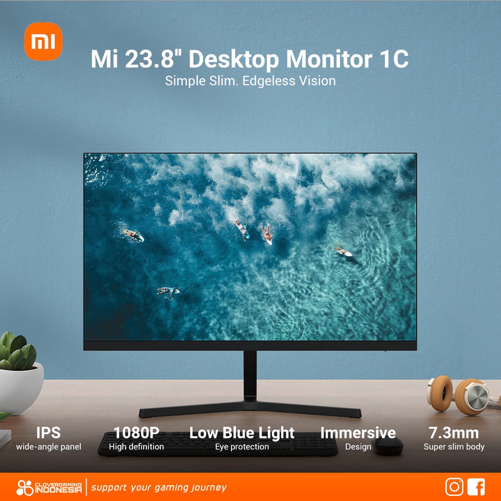 Mi 23.8&quot; Inch Desktop Monitor 1C - 24&quot; Inch IPS FHD 1080P 75Hz 6ms